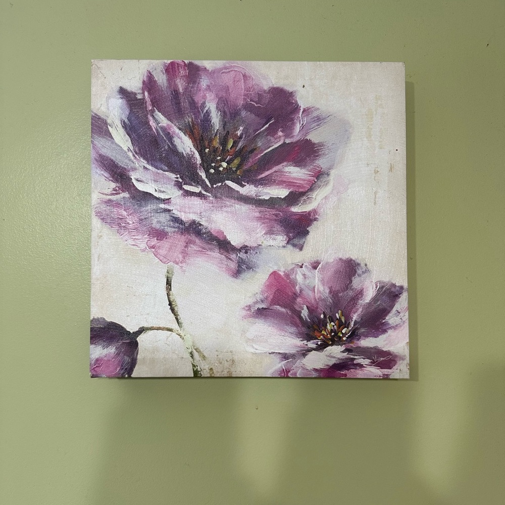 Purple flower painting